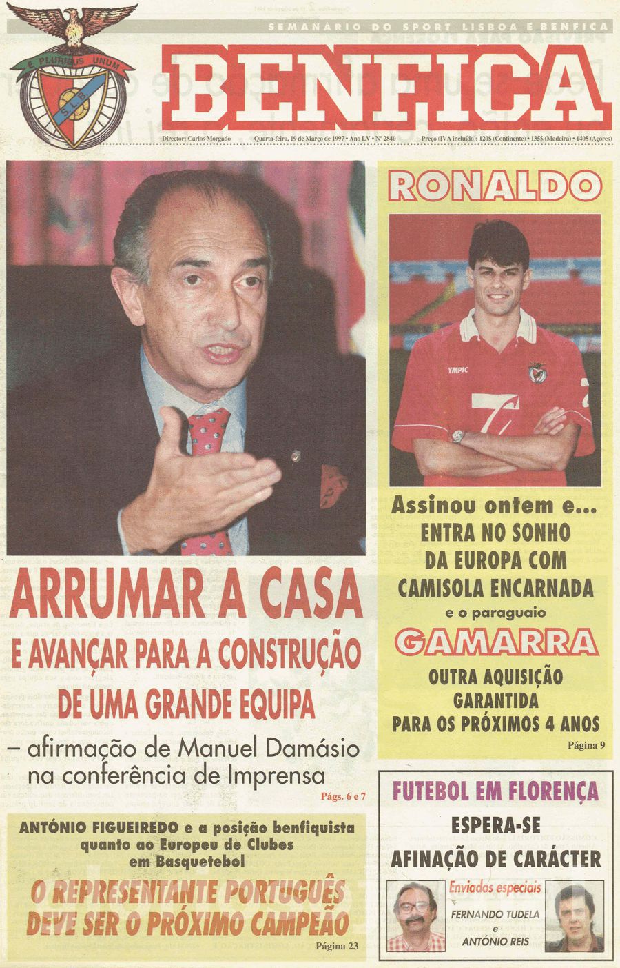 jornal o benfica 2840 1997-03-19
